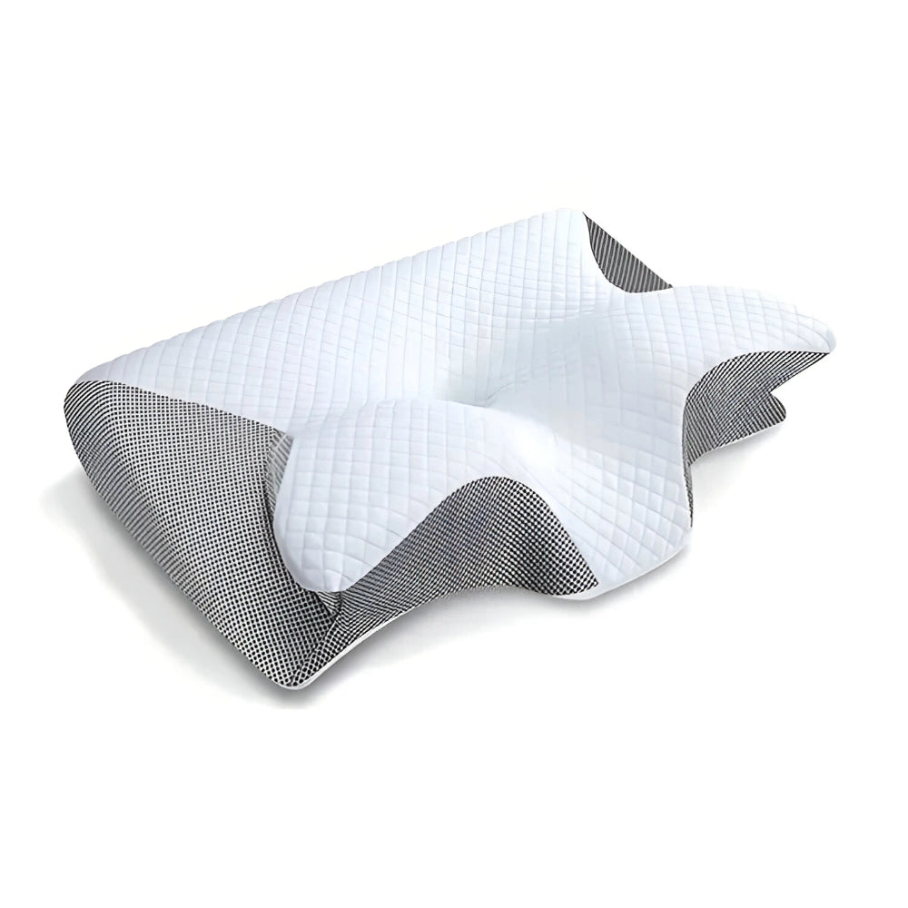 Memory Foam Cervical Pillow - 2-in-1 Ergonomic Contour Orthopedic Support for Neck Pain Relief